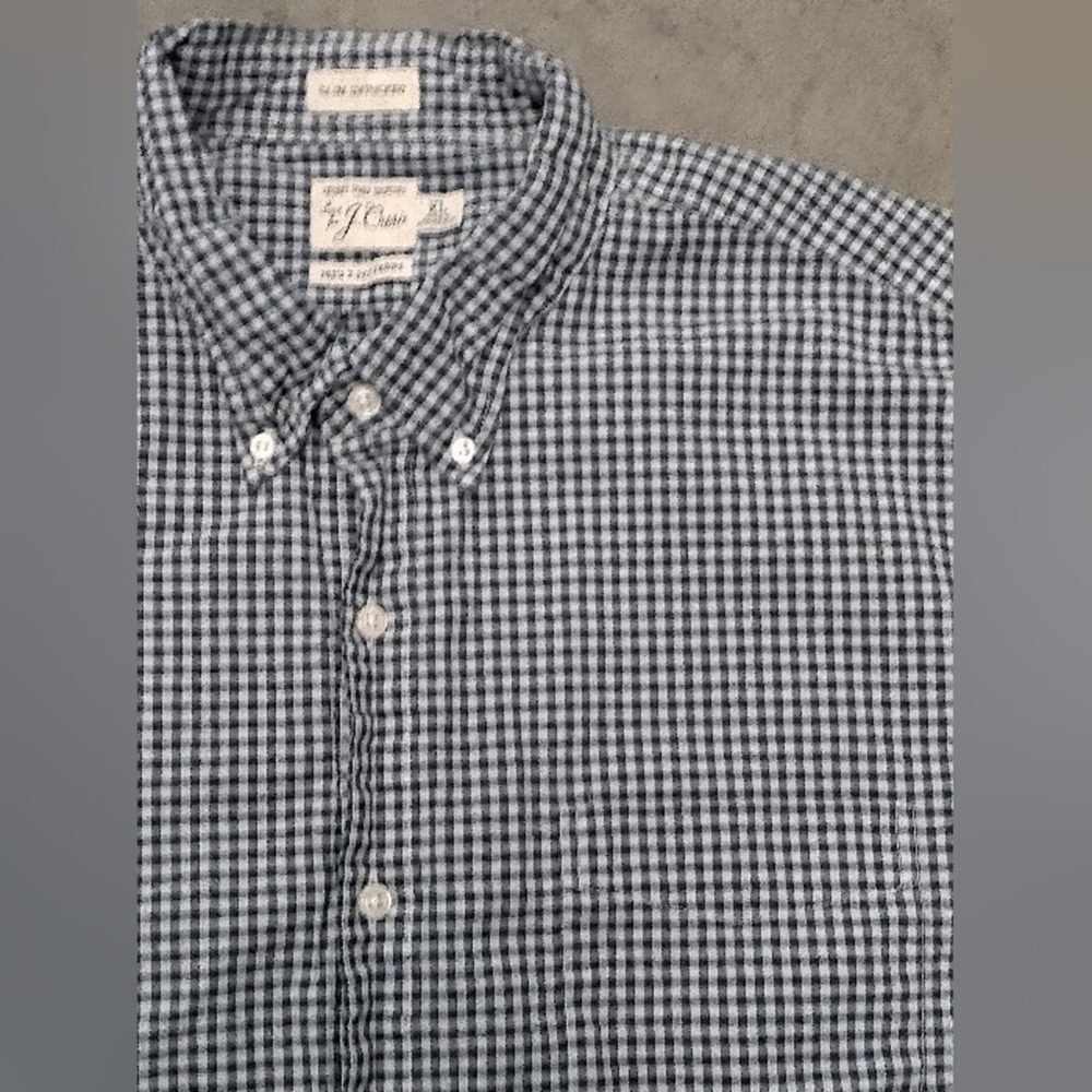 ·J Crew Long Sleeve Button Down Shirt, XL